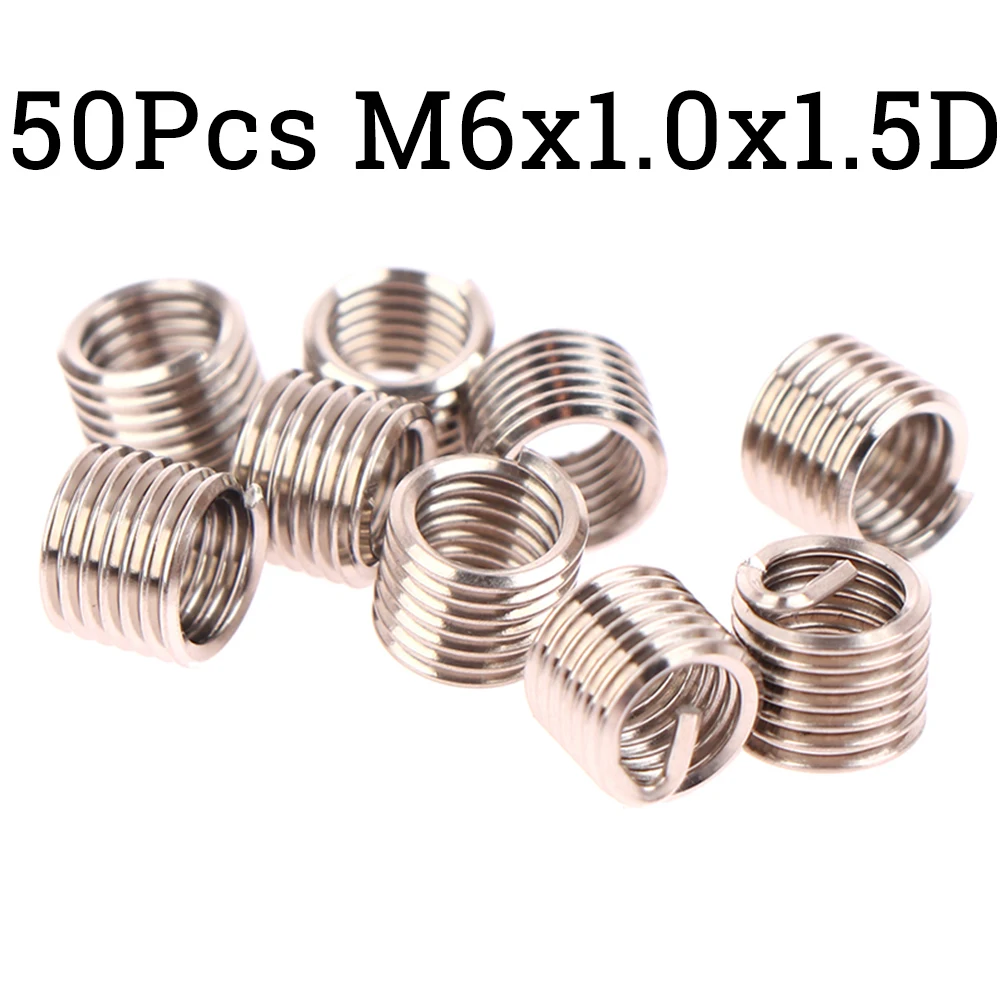 

50 шт., винтовая Втулка из нержавеющей стали, M6x1.0x1.5D