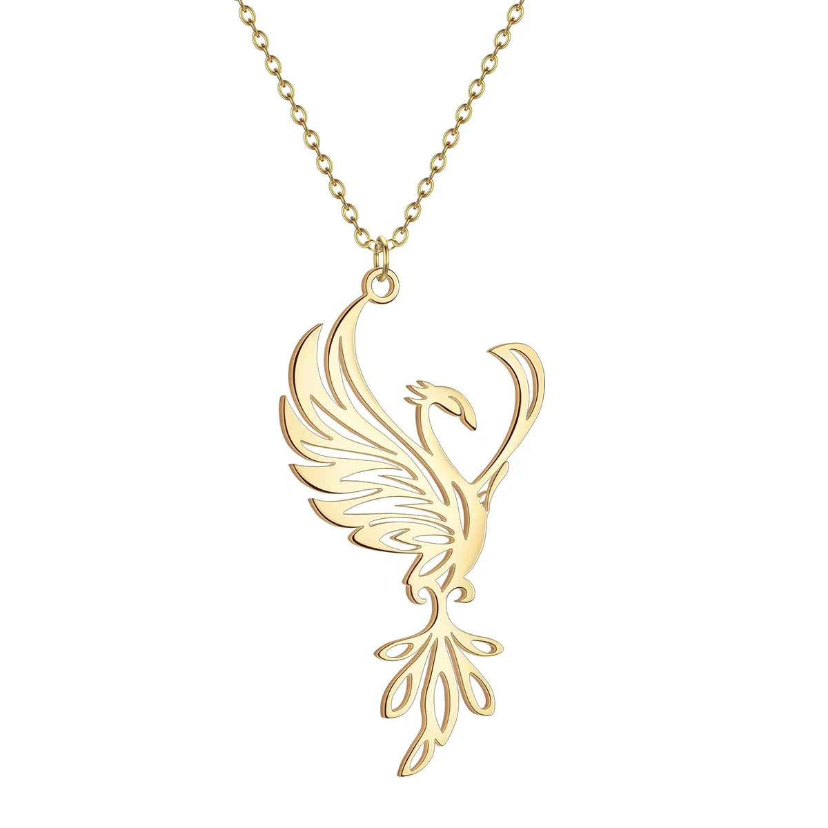 CHENGXUN ожерелье с подвеской в виде Феникса для женщин и мужчин из нержавеющей стали