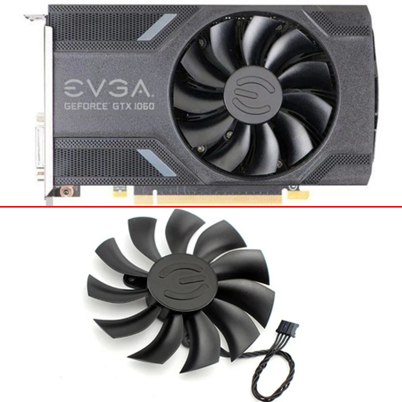 

85MM 4PIN PLA09215B12H P106-100 GTX1060 ITX Cooling Fan For EVGA GeForce GTX 1060 960 950 SC GAMING Video Cards Cooling As