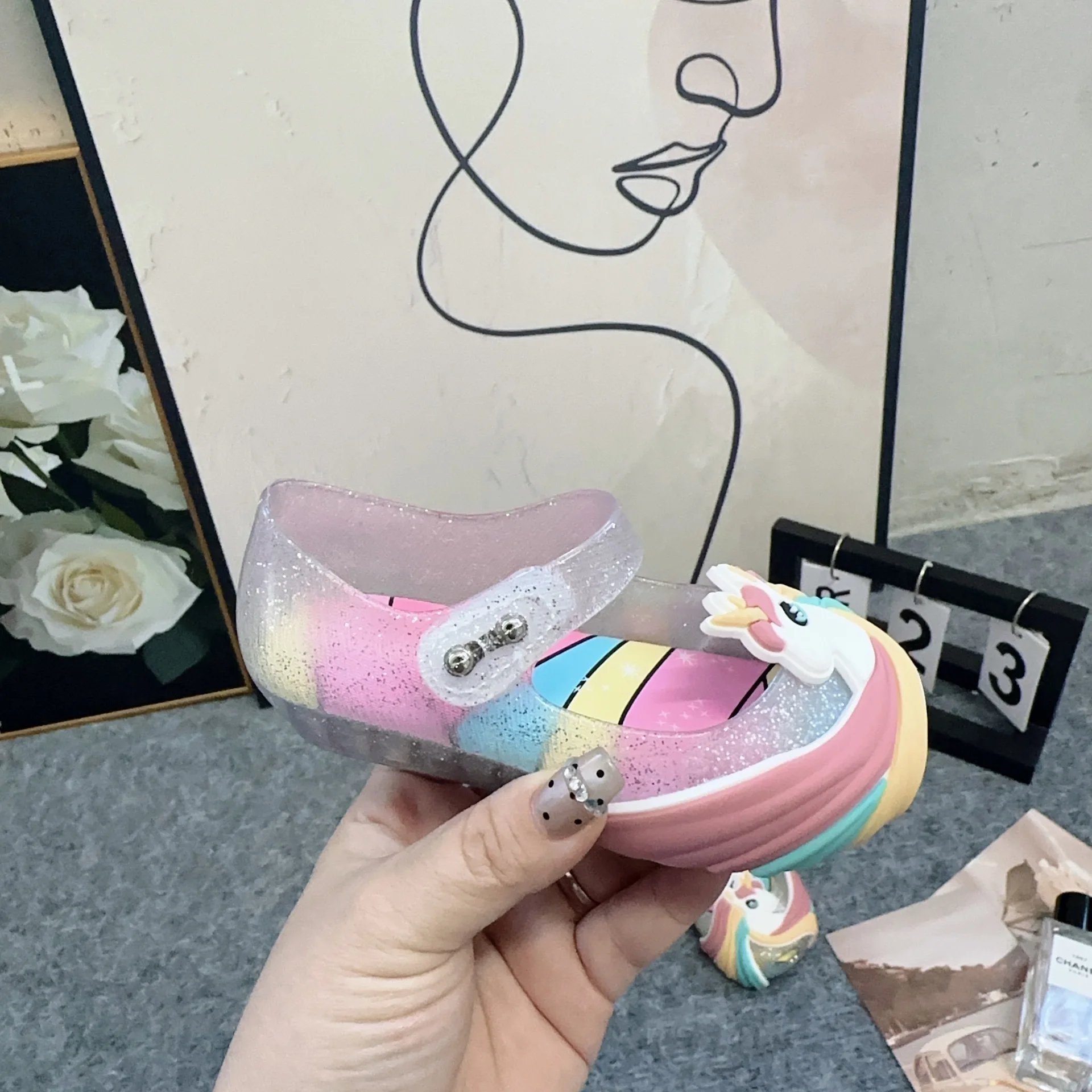 Новые цветные высококачественные детские мини-туфли Melissa в стиле ретро для