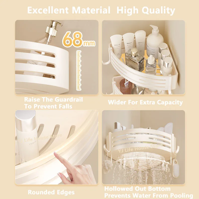 Настенная полка для ванной комнаты стеллаж шампуня из алюминиевого сплава