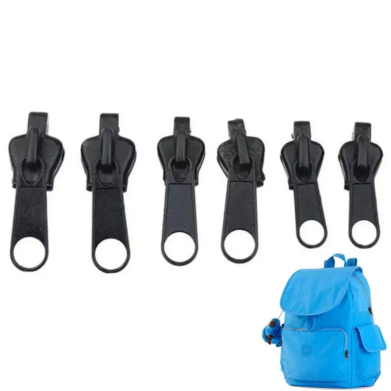 

Zipper Head Repair 6pcs Zipper Puller Set Portable Zip Fixer Detachable Zip Slider Repair Kit Multifunctional Fix Zipper Puller