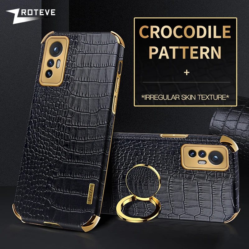 

Mi12 Case Zroteve Silicone Crocodile Leather Cover For Xiaomi Mi 12 X T 12X 13 11 11T 12T Pro Xiomi Mi12X Mi12T Mi13 Lite Cases