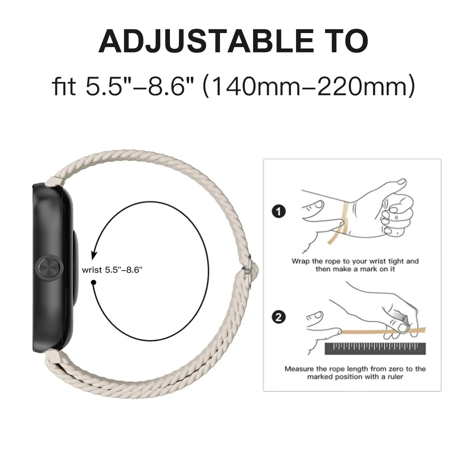 Ремешок с плетеной петлей для Redmi Watch 4 регулируемый нейлоновый сменный Браслет