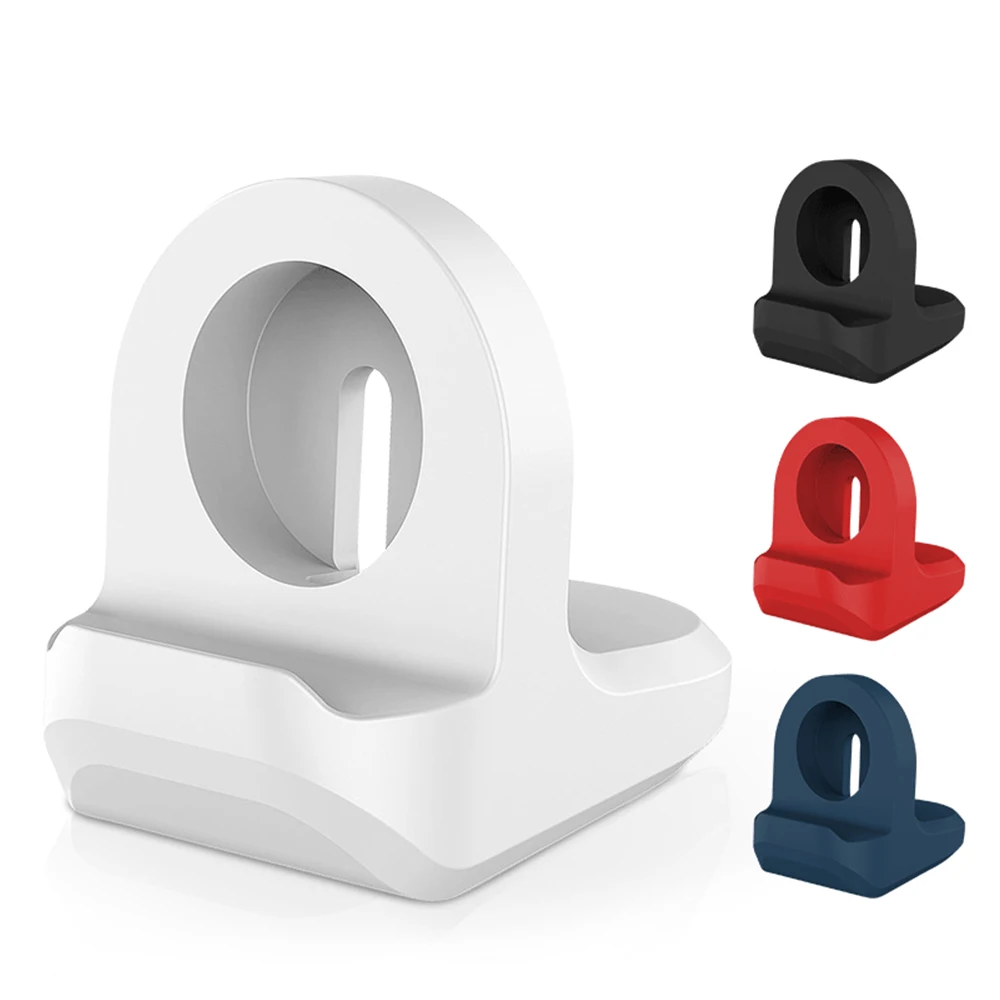 

Silicone Charger Stand for Apple Watch Serie 7 6 5 4 3 21 SE Iwatch Desktop Nightstand Non-slip Support Charging Accessories