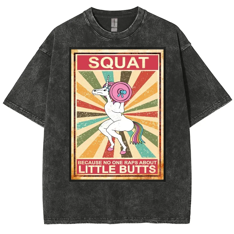 Абстрактная футболка Sunshine Rainbow Little White Horse с буквенным принтом и круглым вырезом в