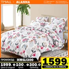 постельное бельё Комплект постельного белья Аланна TZ1012 1,5 2-x спальный Евро Семейный, хлопок, наволочки 50x70, 70x70