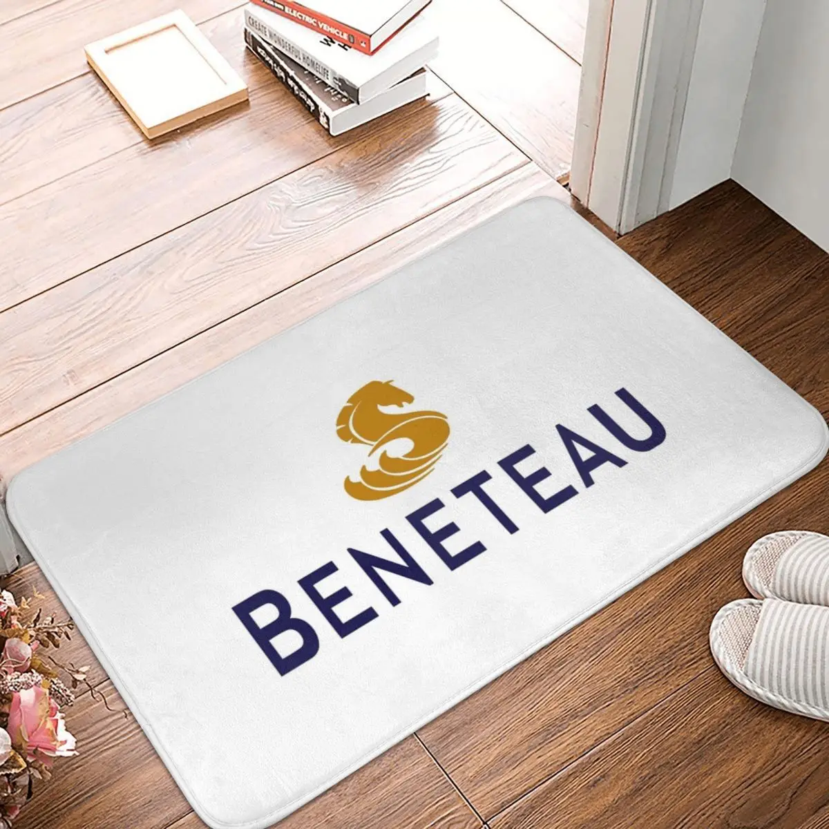 Коврик Beneteau Yachts с логотипом рыбалки и лодки Противоскользящий коврик для входа в