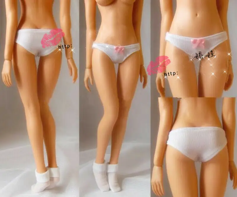 

1/6 Phicen PL75-2 Female Soldier Pink Bow White Underpants Model for 12" Doll