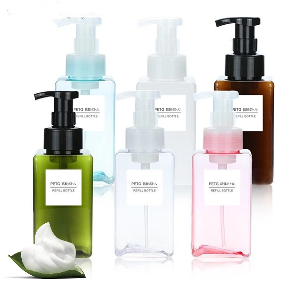 

Empty Foaming Soap Dispenser Bathroom Hand Sanitizer Shampoo Body Wash Lotion Refillable Pump Bottle Making Foam Container