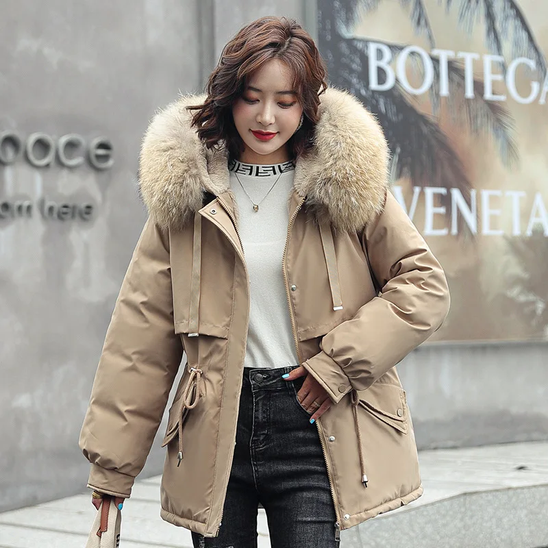 Cotton-padded Jacket Women 2023 Winter New Style Korean Fashion Waist Down Padded Jacket Women Thick Warmth Padded Jacket Women