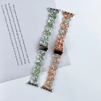 colorful butterfly resin for apple watch strap 38mm 40mm 41mm 42mm 44mm 45mm fashion simple women for iwatch series 5 4 3 2 1