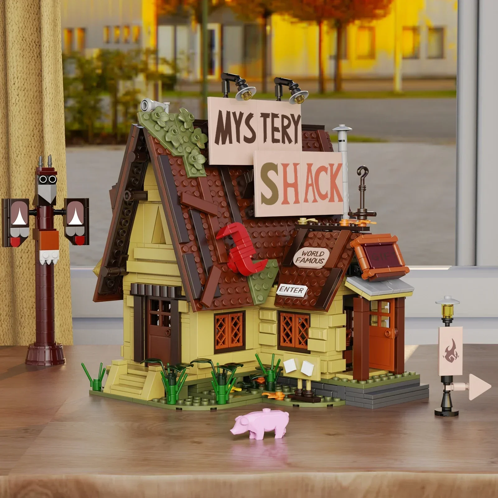MOC Gravited Fall House набор строительных блоков креативная ферма архитектура кирпичная