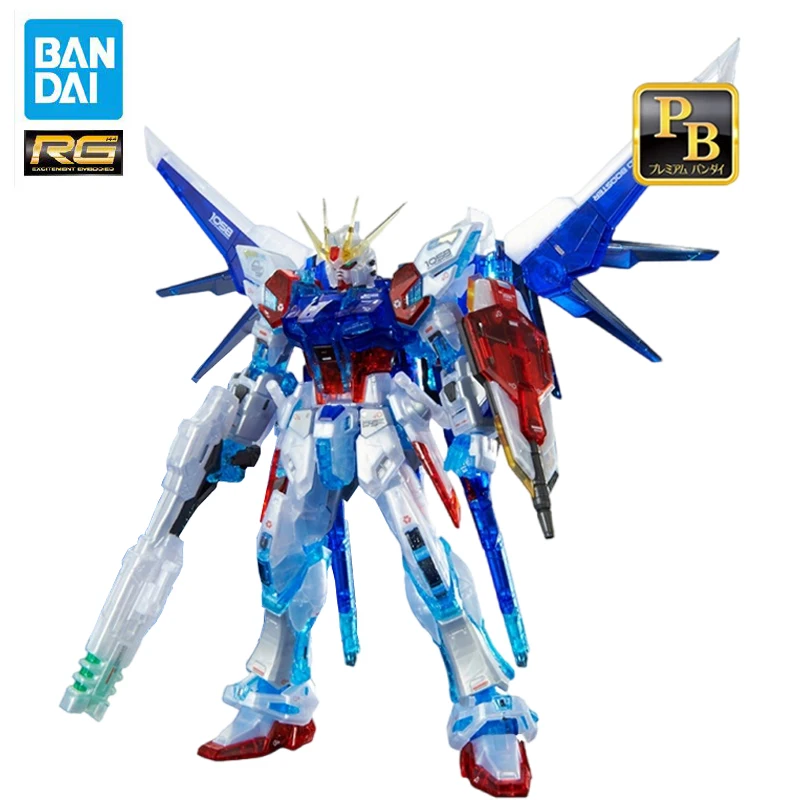 Набор оригинальных моделей Bandai Gundam 1/144 RG серии аниме фигурки Build Strike Gundam полная фотосистема Цветовая коллекция изображений
