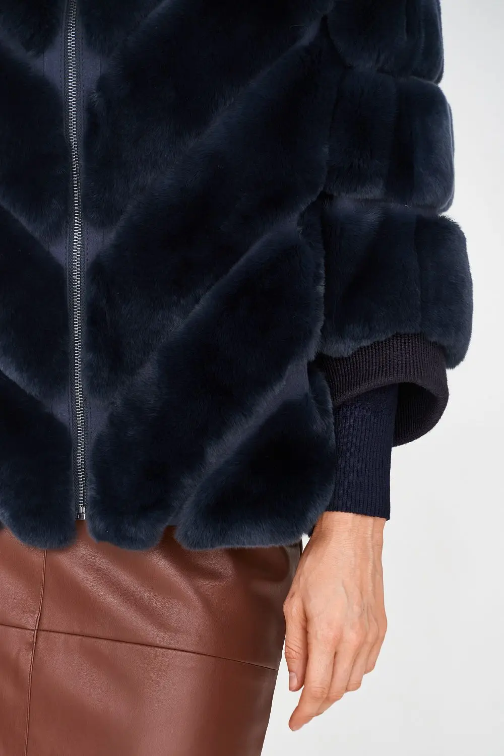 2022 New Fashion Fox Fur Imitation Fur Coat Ladies Korean Version Warm Slim Fur Coat 7 Color Top 7 Point Sleeves Faux Fur Coat