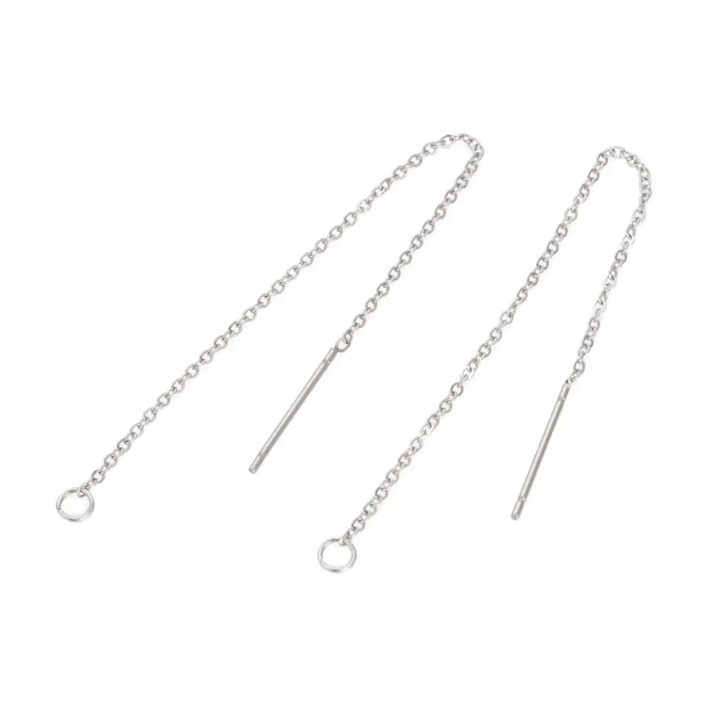 

Kissitty 5Pairs Stainless Steel Long Hanging Earrings For Women Long Dangle Earring Piercing Line Ear DIY Jewelry Making Finding