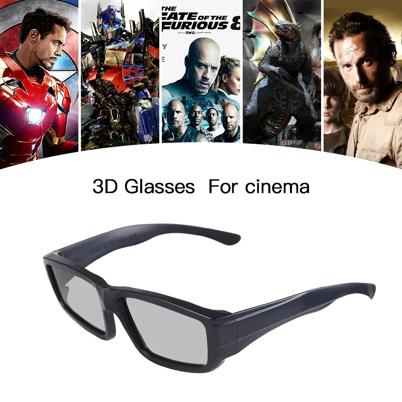 

50pcs Pack 3D Polarization Eyewear for TVs/Cinemas/Movies,Polarizer Glasses (RealD),Passive Circular Polarized Real D 3D Glasses