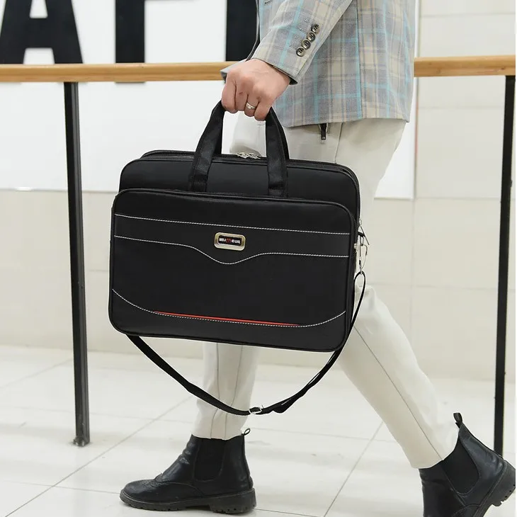 Business Trips Essential Briefcase Multifunction Travel Document Laptop Storage Shoulder Bag Material Organize Handbag Accessory