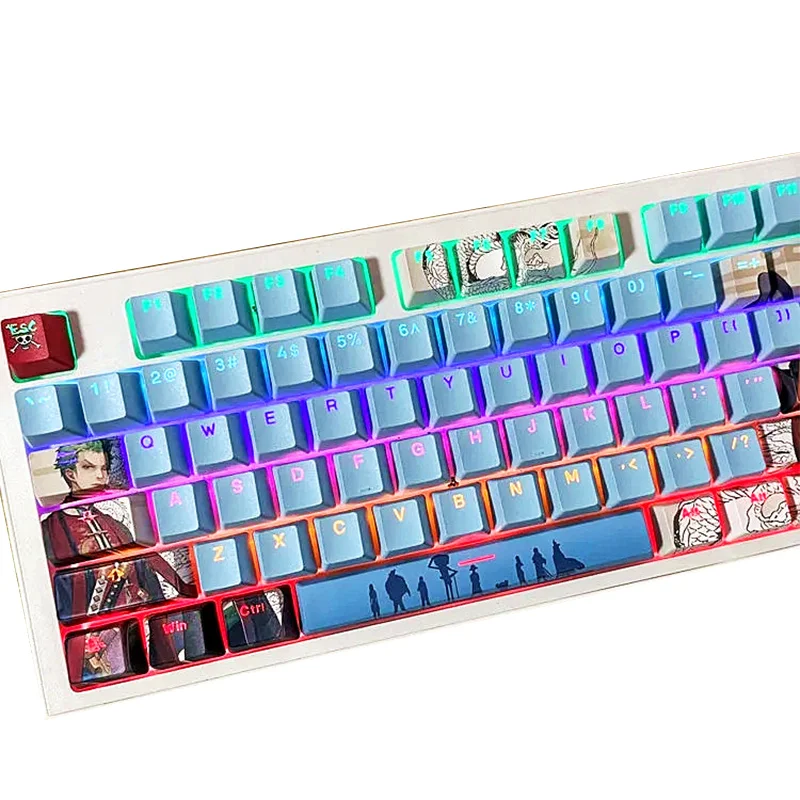 

Chreey Profile 108 Keys PBT Anime Keycap DYE-SUB Personalized ONE PIECE Theme Japanese Keycap For Mechanical Keyboard MX Switch