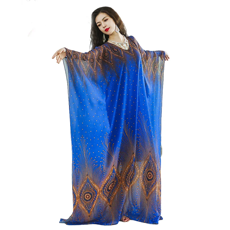 

Belly Dance Clothes Kaftan Dresses Rhinestone Beads Competition Khaleegy Gown