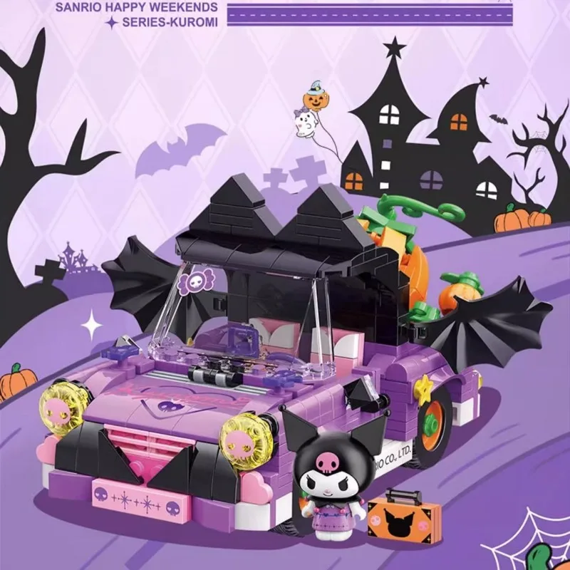 

Sanrio Kulomi My Melody Anime Cartoon Creative Puzzle DIY Assembled Toy Decoration Ornament Halloween Children's Birthday Gift