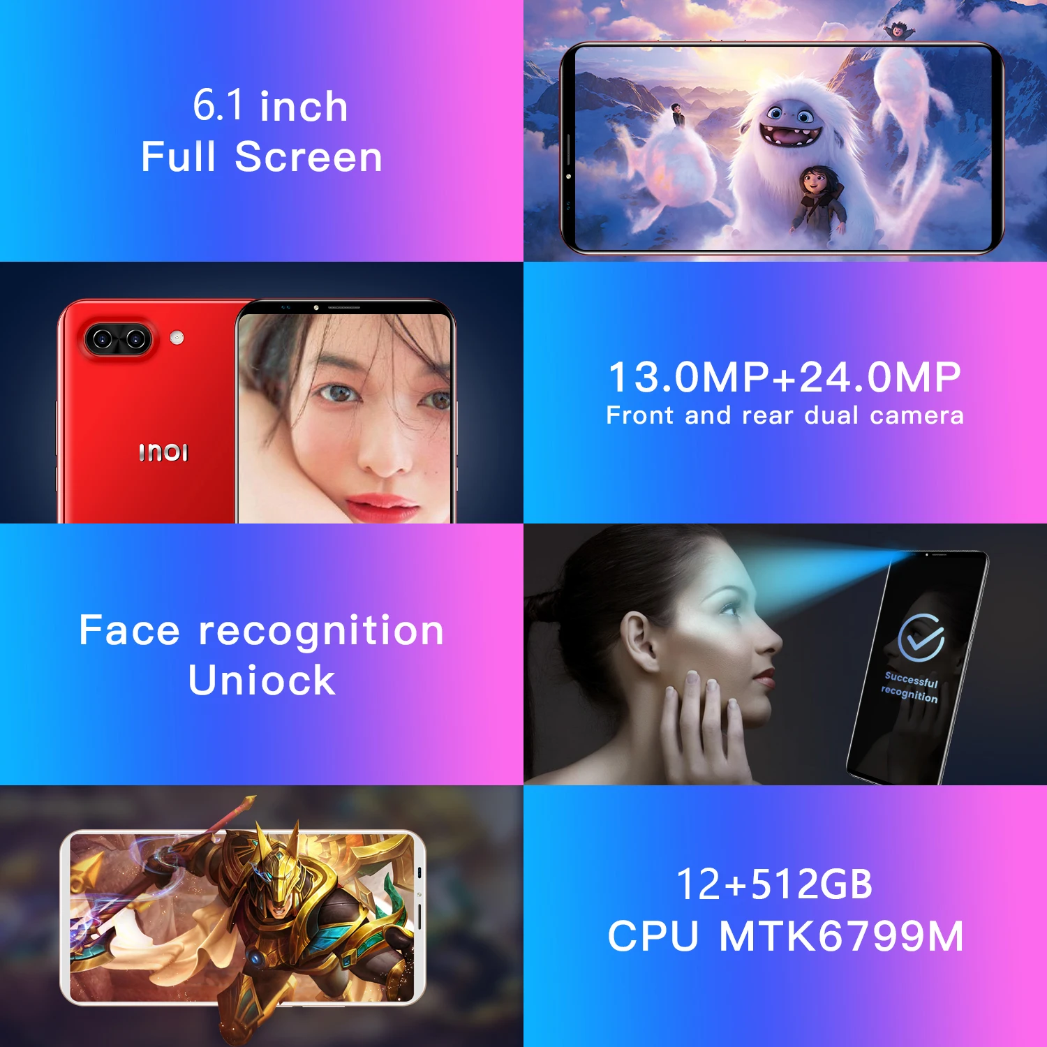 inoi 5i 6 1 inch full screen 5g dual sim smartphone 12gb512gb apple iphone 13 pro max cellphone samsung huawei mobile phone free global shipping
