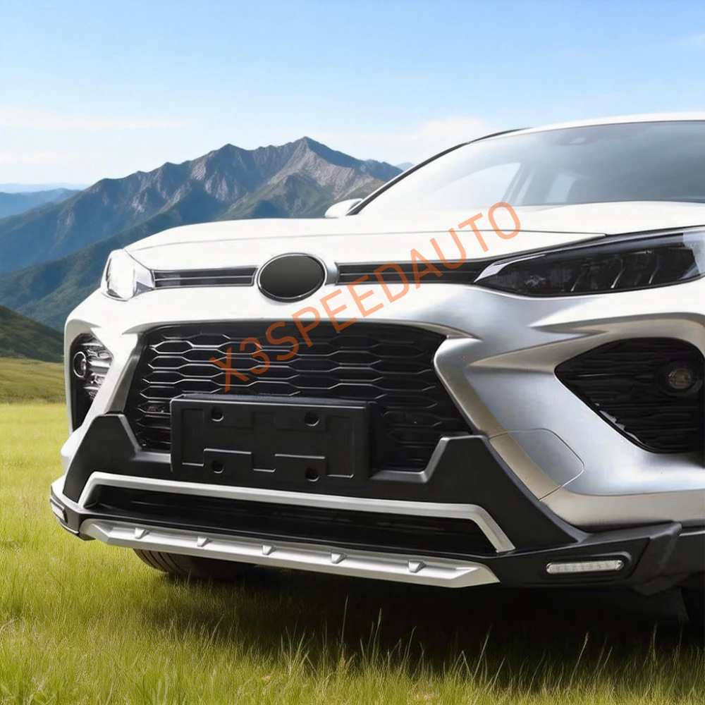 Защитная накладка на передний и задний бампер для Toyota Wildlander 2020-2024, из АБС-пластика, черная, серебристая, красная. (art.: 3920d8017cefb) - 3920d8017cefb