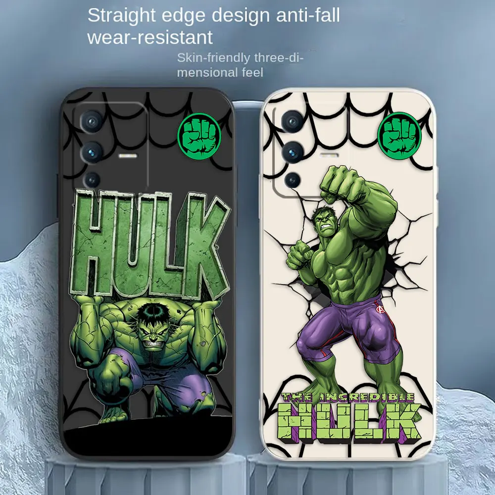 

Marvel Hero Hulk Phone Case For VIVO S1 S5 S6 S7 S9 S9E S10 S12 S15 S16 S16E T1 T2X V15 V20 V21 V23 PRO 5G Case Funda Shell Capa