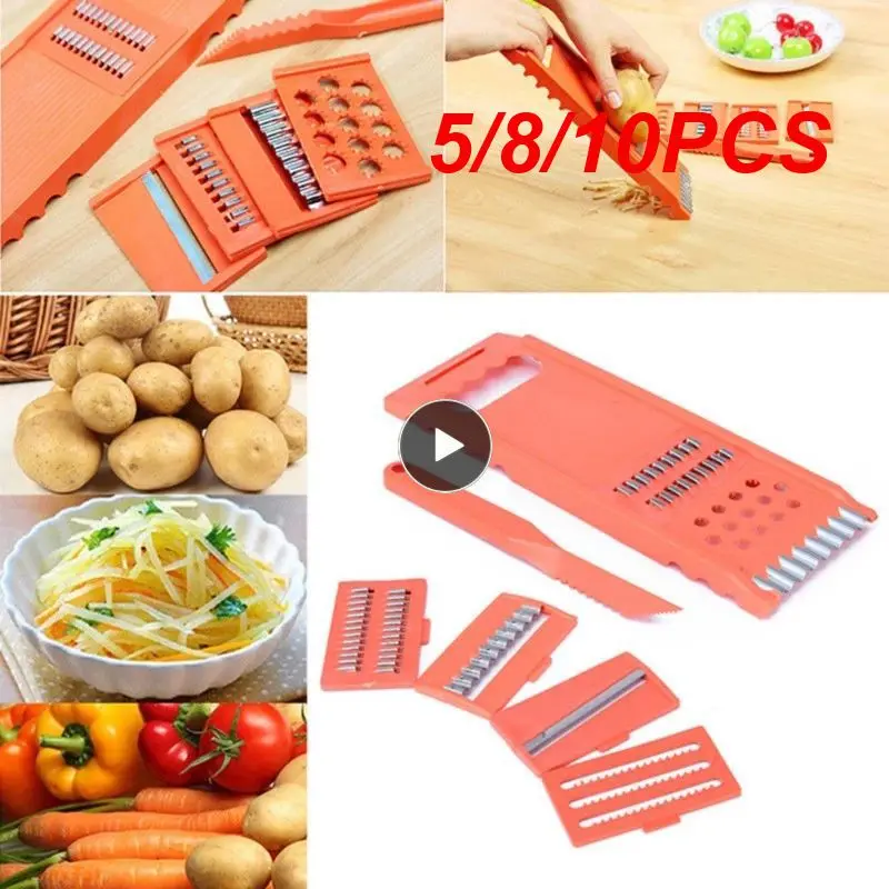

5/8/10PCS /set Onion Dicer Mandoline Carrot Grater Multifunctional Stainless Steel Fruit Slicer Kitchen Tools And Gadgets