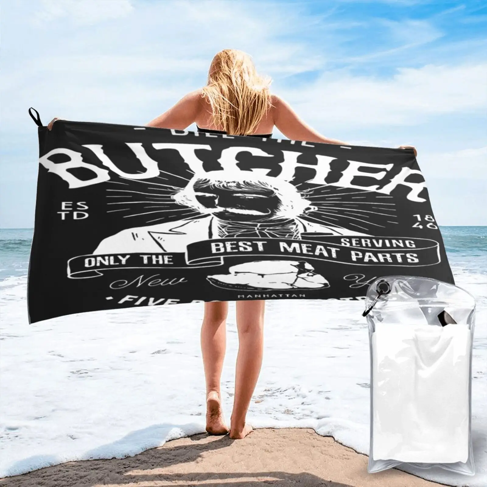 

Patriot The Butcher Gangs Of York Beach Towel Bath Beach Hand Towel Bathrobe Female Beach Cover Up Large Beach Towels For Home