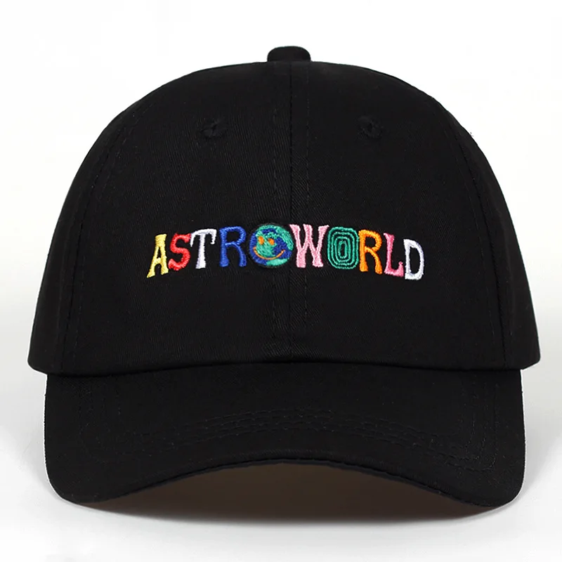 

New Travis Scott Astroworld Hat Letter Embroidered Hip Hop Baseball Cap Men's and Women's Curved Brim Hat