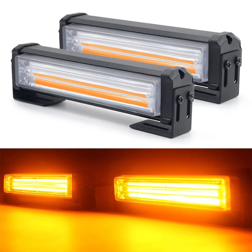 

40W 80W LED COB Car front Grille warning Light Head Mini Strobe Emergency Lightbar Surface Mount for Fire truck Police 12~24V