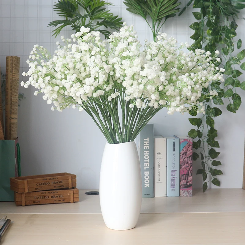 

1PC baby's breath Artificial Flower Gypsophila Fake plant for Wedding Home Party Decorations