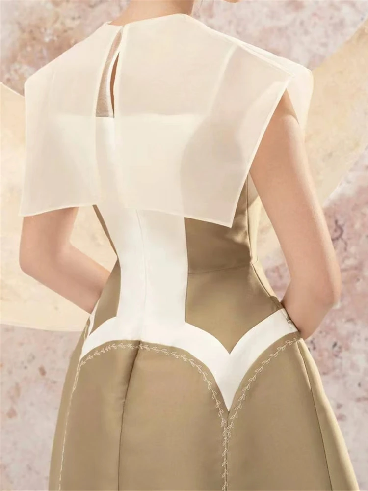 Женские вечерние для вечеринок пляжное платье без рукавов с открытой спиной и