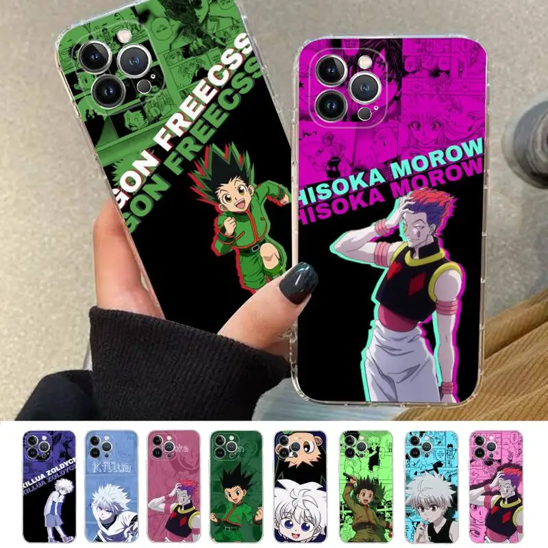 

Anime Hunter x Hunters Phone Case For iPhone 8 7 6 6S Plus X SE 2020 XR XS 14 11 12 13 Mini Pro Max Mobile Case
