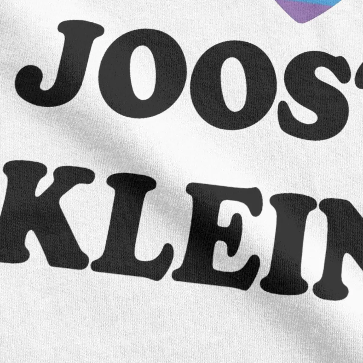 Футболка Haikyuu I Heart Joost Klein маленькие радужные хлопковые футболки популярная