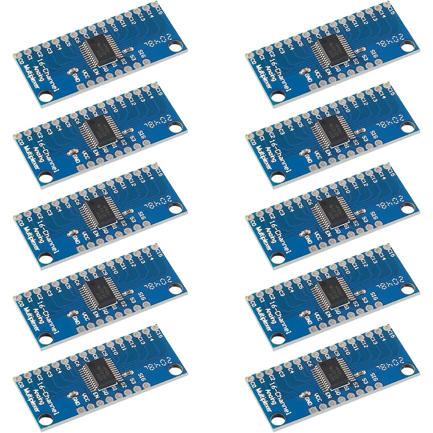 

10Pcs 16-Channel Analog Digital Multiplexer Breakout Board Module CD74HC4067 CMOS Precise Module For Arduino