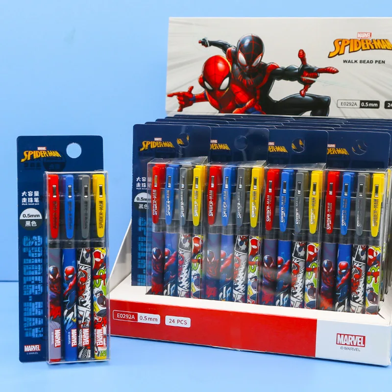 Гелевые ручки или ручка для подписи 4 шт. милые Мультяшные Марвел Человек-паук