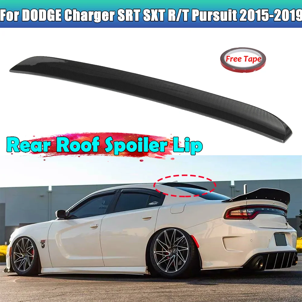 Car Rear Roof Lip Spoiler Wing Rear Window Roof Shade Spoiler For DODGE Charger SRT SXT R/T Pursuit 2015-2019 Car Accessories