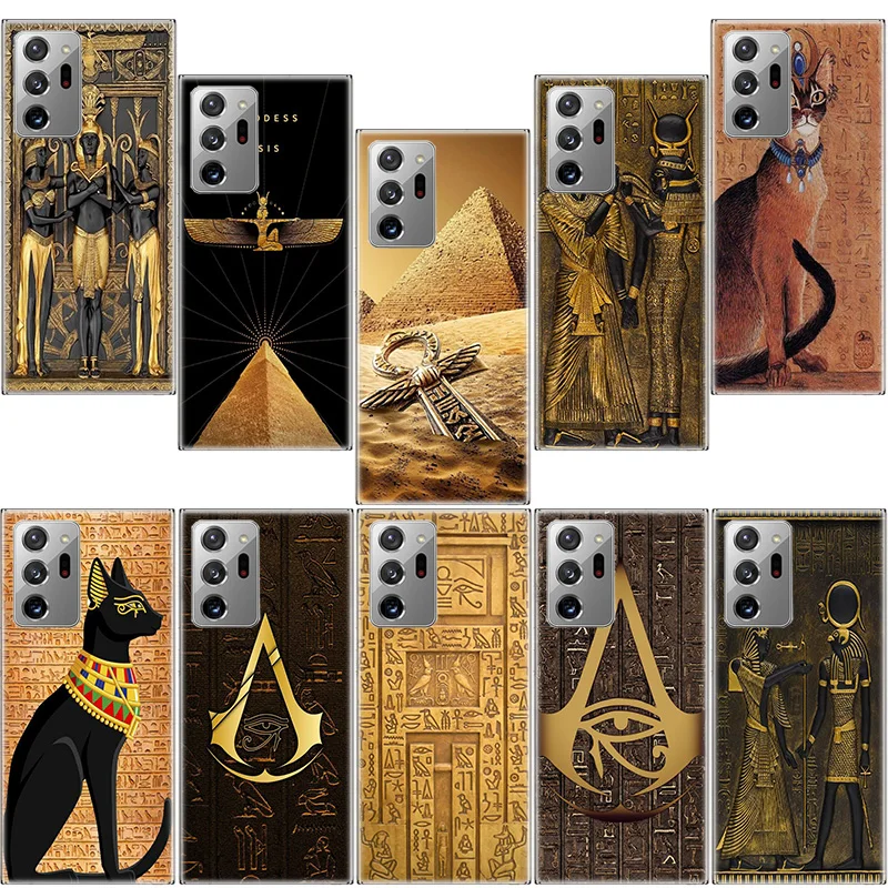 

Egypt Pharaoh mural Phone Case For Samsung A71 A70 A51 A50 5G A41 A40 A31 A30 A21S A20E Galaxy A14 A11 A10 A9 A8 Plus A7 A6 Cove