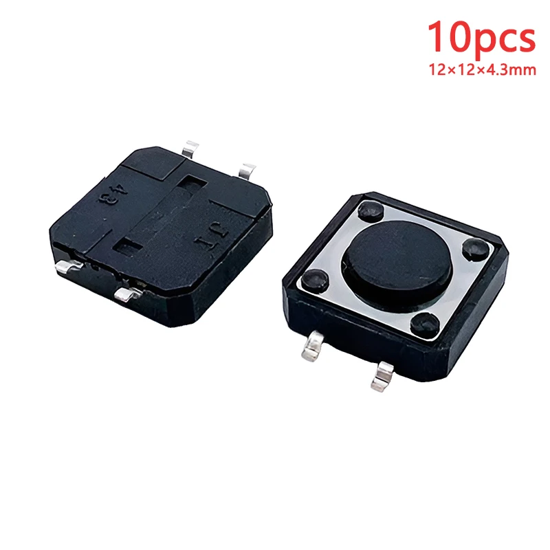

10 шт. Тактильные переключатели SMD 12x12 50 мА DC12V 4Pin