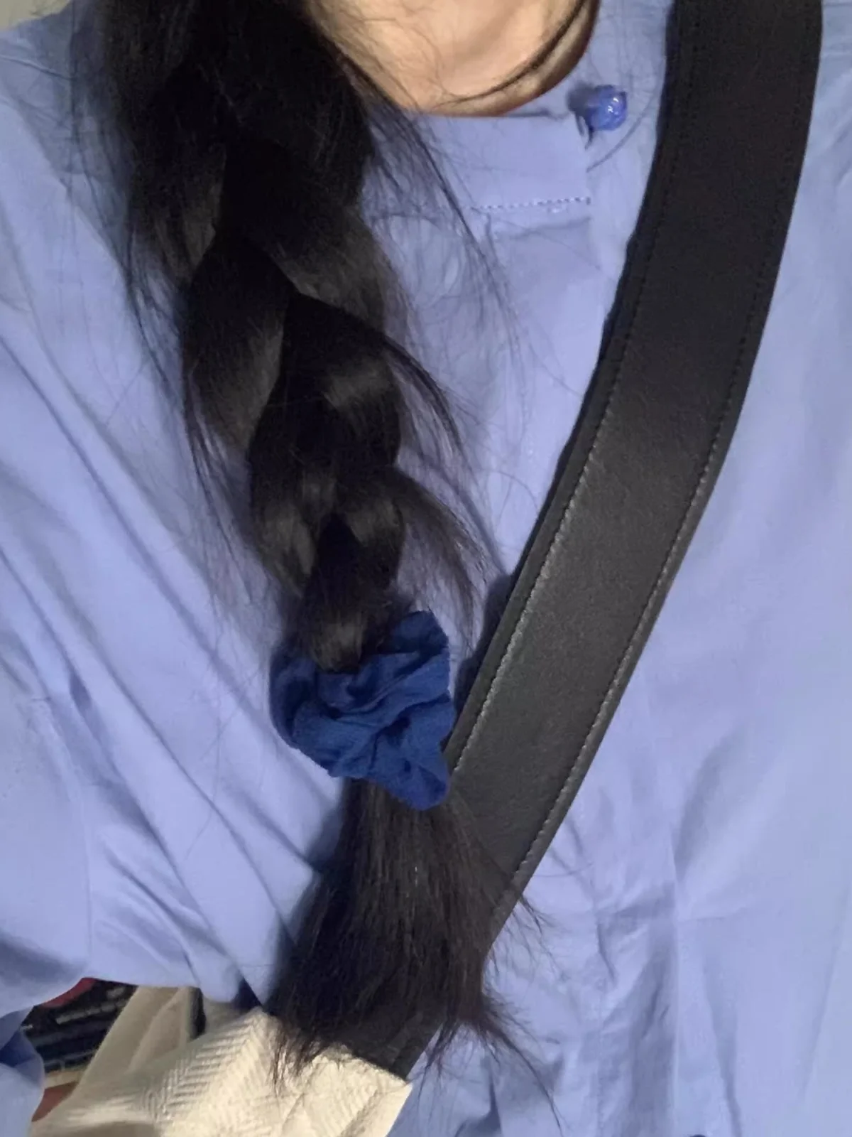 Новинка 2024 синие рубашки в стиле ретро со скрытой пряжкой и воротником-стойкой