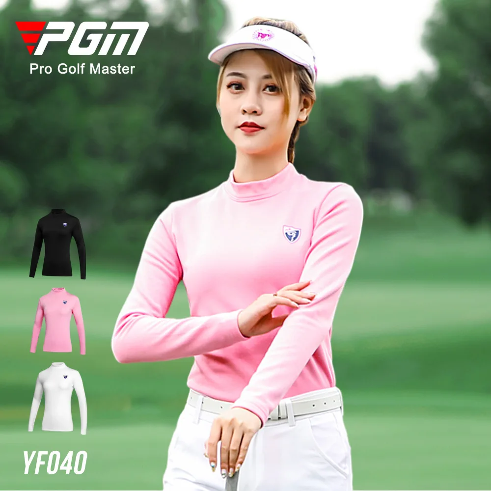 

Одежда для гольфа PGM, рубашки, женские осенне-зимние мягкие теплые Топы с длинным рукавом, 2022