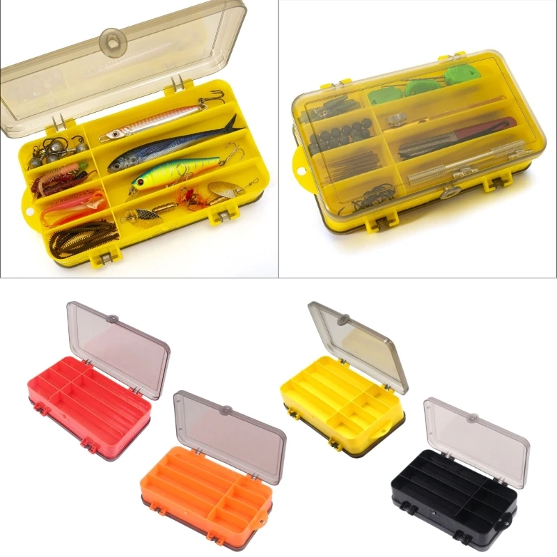 

Double Sided Fishing Tackle Box Fishing Accessories Tool Storage Boxes Fish Hook Lure Fake Baits Boxes For Fishing Goods