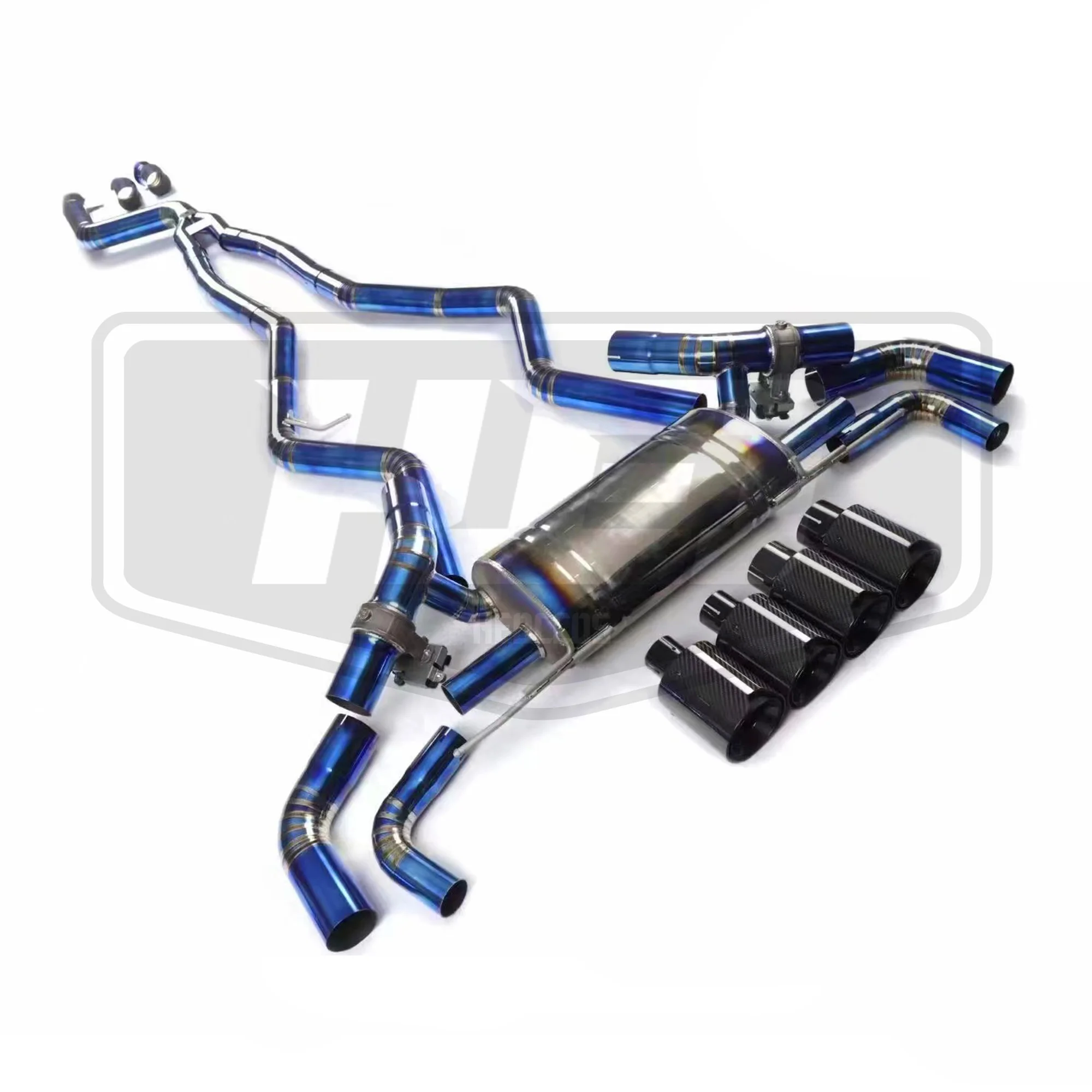 Выхлопная труба HEO из нержавеющей стали для BMW G20 m340i / G22 m440i B58 электронный клапан