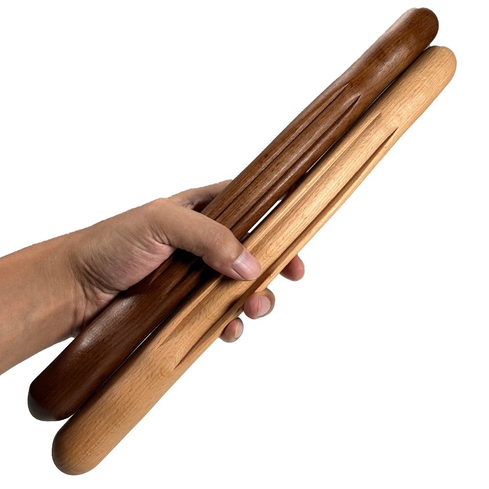Фото Инструменты для массажа Wood Therapy Guasha Wood Stick, лимфодренажная массажная палочка, массажер от целлюлита, миофасциальный релиз №1