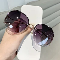 2022 rimless sunglasses fashion sunglasses women tide vasos decorativos luxury lunette de soleil femme vintage