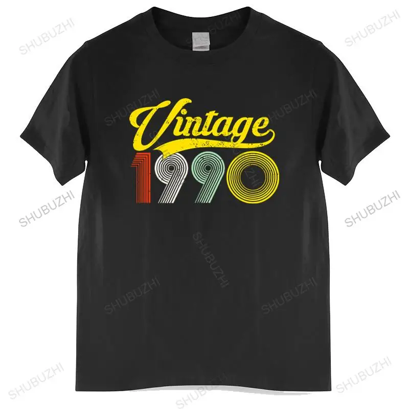 

Cotton Tshirt Men Crew Neck Tops Urban Vintage 1990 31 Years Old T-shirt Retro 31th Birthday Tee Unisex Teeshirt Euro Size