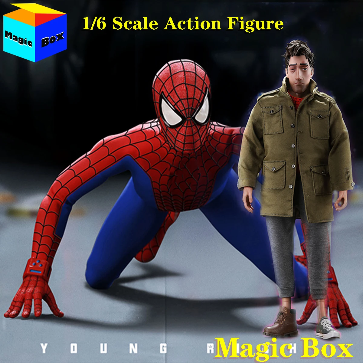 

In Stock YOUNGRICH TOYS YR005 YR006 1/6 Spider Hero Middle Age Parker Model Full Set 12" Action Figure Doll Boys Fans Gifts