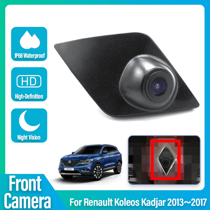 

Color CCD High Quality Car Vehicle Logo Front View Mark Parking System Camera For Renault Koleos Kadjar 2013 2014 2015 2016 2017